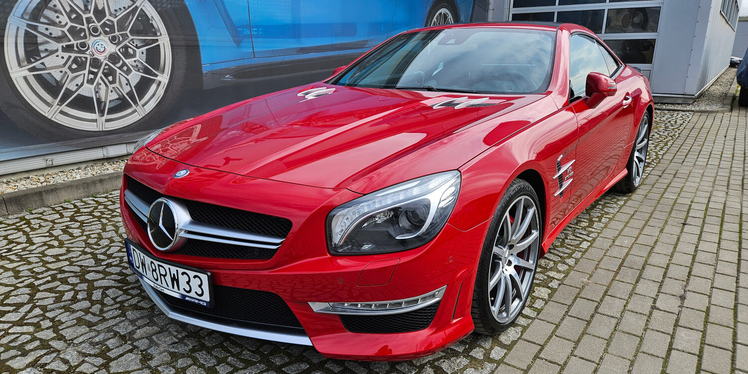 Sprzedaż samochodów marki BMW we Wrocławiu - Mercedes-Benz SL63 AMG 7G-Tronic Plus Faktura VAT Marża